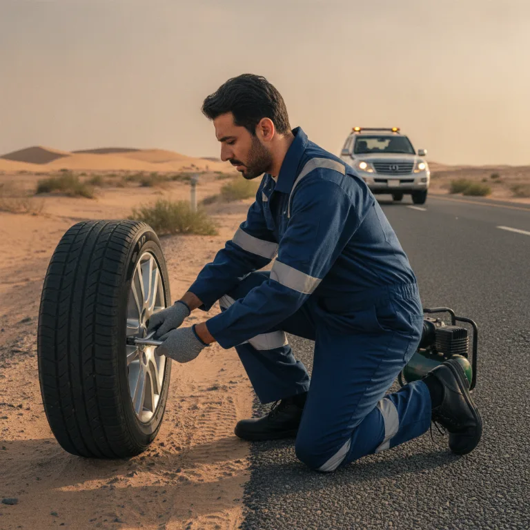 مساعدة على الطريق خدمة في مدينة زايد